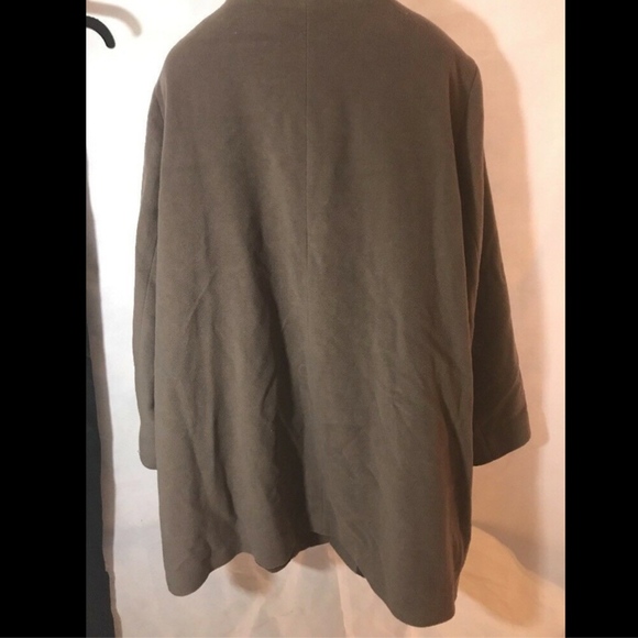 NWT‎ $985 Cinzia Rocca DUE Wool Blend Stand Collar A-Line Coat Mocha [SZ 22W ] - Picture 6 of 8